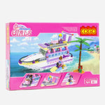 Cogo 4508 Dream Girls Luxury Yacht 318 Pcs Building Blocks For Kids