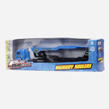 Maisto Fresh Metal Highway Haulers Auto Transport (Blue) Vehicle Toy For Boys