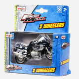 Maisto Fresh Metal 2 Wheelers Triumph (Glittery Blue With Silver) Motorcycle Toy For Boys