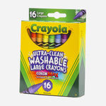 Crayola Ultra Clean Washable Large Crayons Color Max 16Pcs For Kids