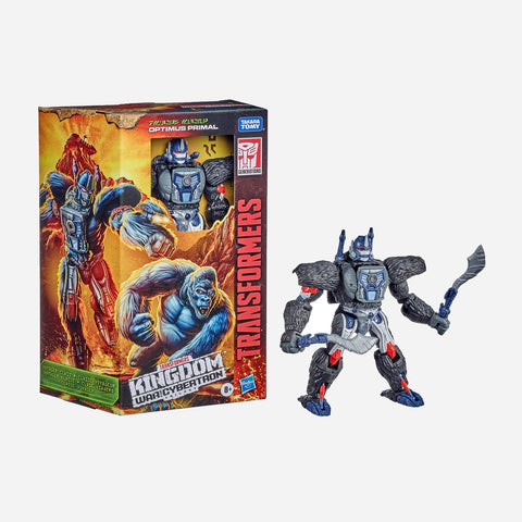 Transformers Kingdom War For Cybertron Trilogy:Voyager Class Optimus Primal Toy For Boys