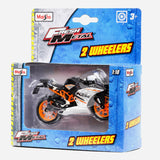 Maisto Fresh Metal 2 Wheelers Ktm (Black With Orange) Motorcycle Toy For Boys