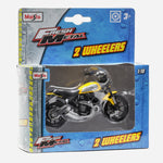 Maisto Fresh Metal 2 Wheelers Ducati(Black With Yellow) Motorcycle Toy For Boys