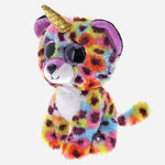 Ty Giselle Rainbow Leopard With Horn Reg