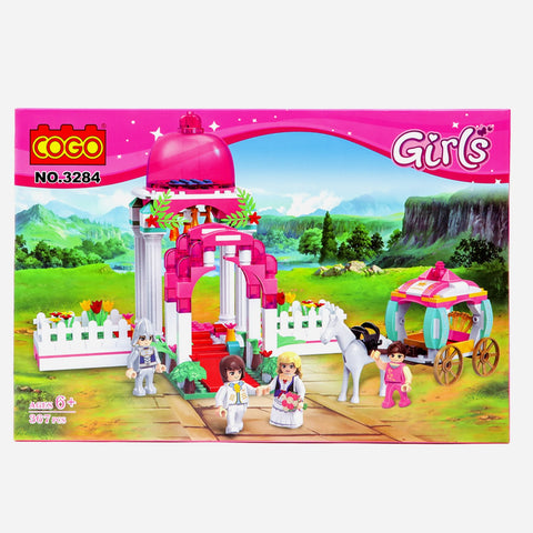 Cogo 3284 Girls Wedding 367 Pcs Building Blocks For Kids