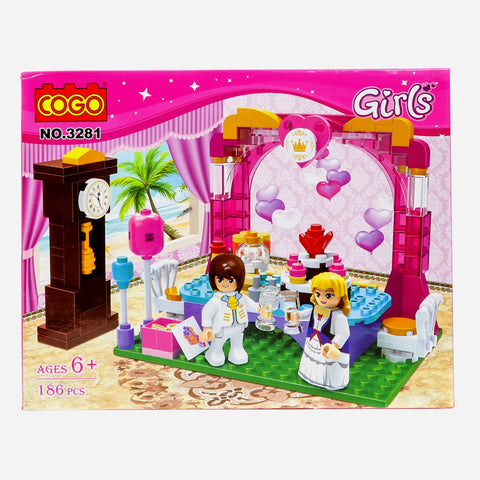 Cogo 3281 186 Pcs Blocks For Girls