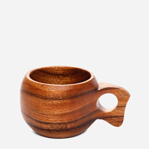 Tahanan by Kultura Acacia Wood Coffee Mug