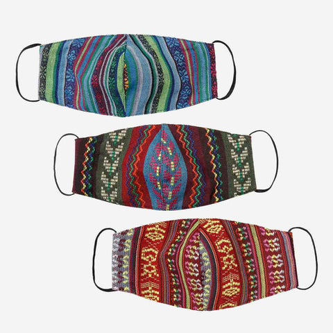 Tropiko Set of 3 Ethnic Printed Face Mask