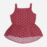 Smartbuy Ladies' Strappy Blouse in Pink Polka