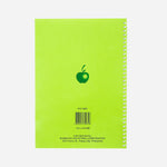 Green Apple Spiral Notebook  152x216mm