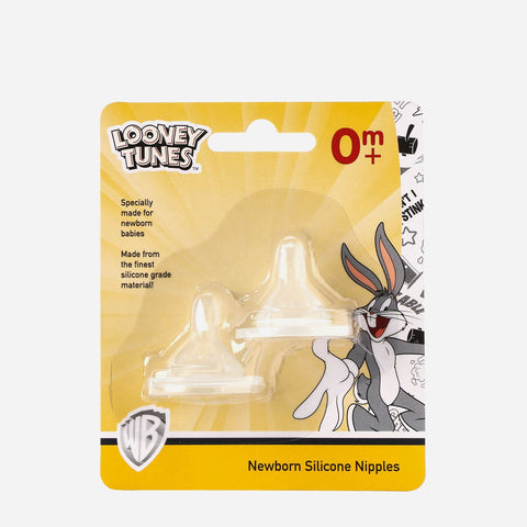 Looney Tunes Wide-Neck Newborn Nipples Pack Of 2