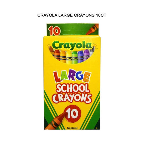 Crayola Large School Crayons 10 Colors