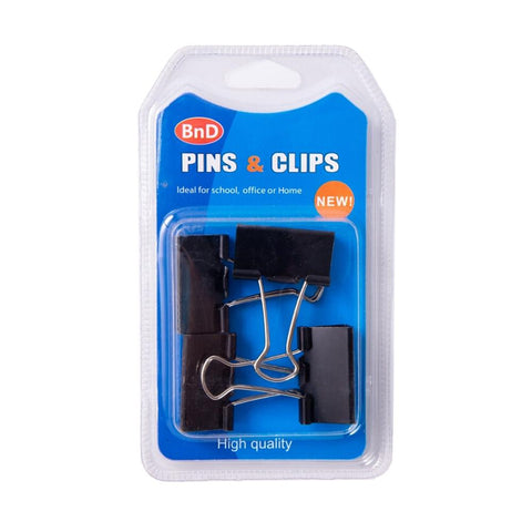 BnD Black Binder Clip Packs