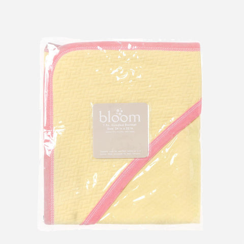 Bloom Quilted Hooded Blanket 24X25 Yellow