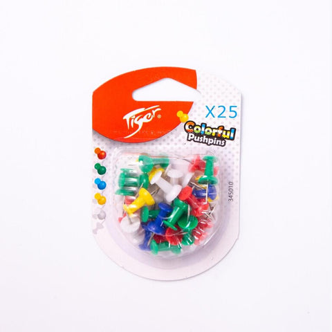 Tiger Push Pins Pack of 25