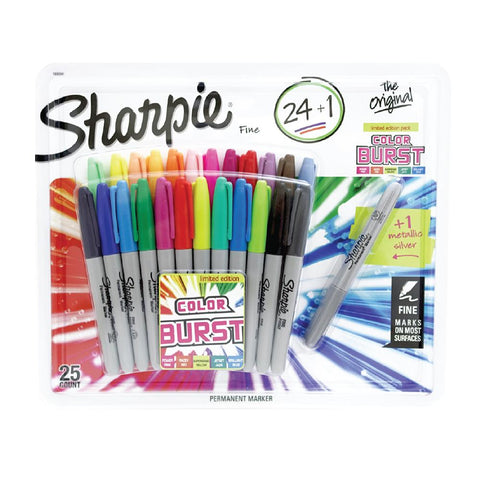 Sharpie 24CT (24 Fine Colors + FREE 1Metallic)