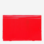 Expanding Document Envelope With Garter 13 Pockts Red