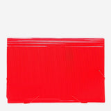 Expanding Document Envelope With Garter 13 Pockts Red