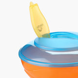 Mom & Baby Heat Sensing Feeding Bowl With Spoon Blue