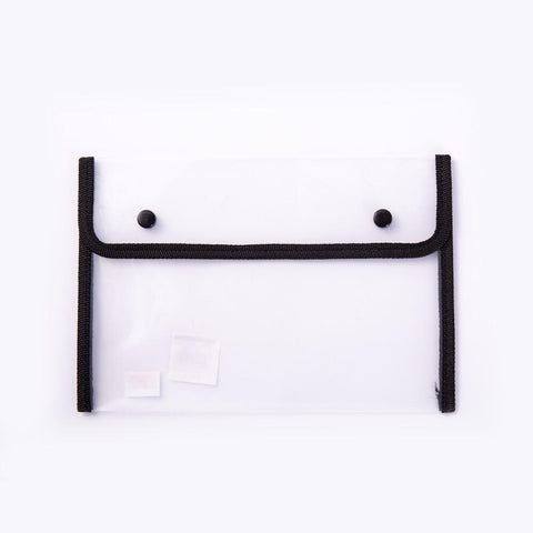 Seagull Transparent Envelope 2 Snaps Black