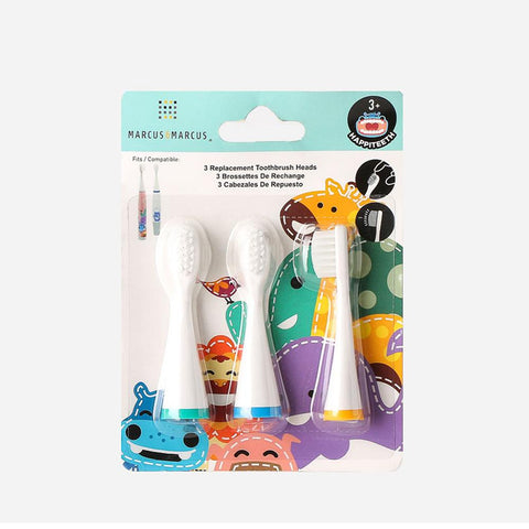 Marcus & Marcus Replacement Heads For Toothbrush 3Pc Set