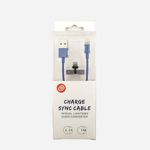 SSI Lightning Cable w/ Adapter S102 Blue