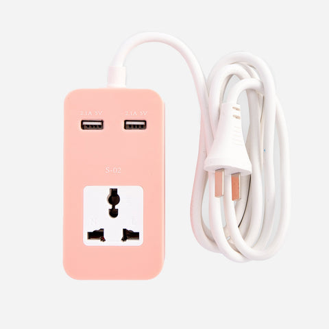 SSI 2-USB Charger Extension Port S2 Pink