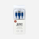 SSI 2 in 1 USB Cable S51 Blue