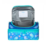 Smiggle Double Decker Lunchbox Flow Cornflower Blue