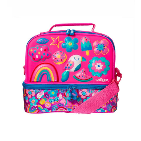 Smiggle Hardtop Lunchbox Flow Pink