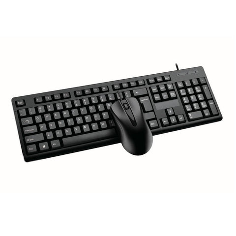 SSI Basic Wired Keyboard and Mouse Combo Black