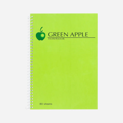 Green Apple Spiral Notebook  152x216mm