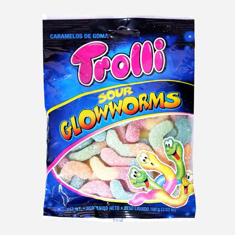 Trolli Sour Glow Worms 100G