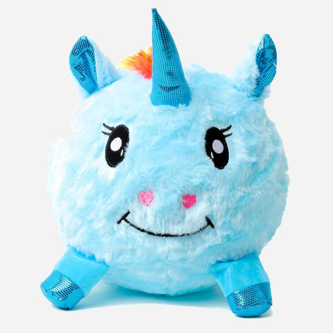 9  Unicorn Plush Ball W/ Legs - Blue Toy For Kids