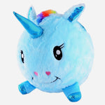 Blue Fuzzy Unicorn Ball For Kids