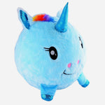 Blue Fuzzy Unicorn Ball For Kids
