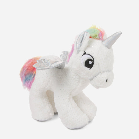 Silver Unicorn Plush Toy For Kids