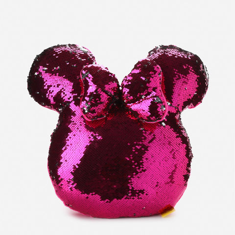 Disney Minnie Sequined Head Cushion For Kids