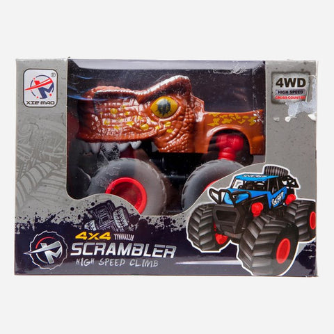 Scrambler Monstruck Vehicle - Brown Toy For Kids