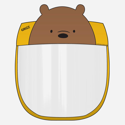We Bare Bears Kiddie Face Shield Grizzly