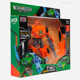 Conversion Mini Series Orange Robot Toy for Kids