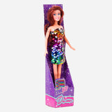 Doreen Doll Rainbow Blue Sequin Toy For Kids