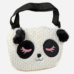 Plush Sling Panda Bag White For Kids