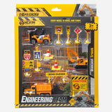 Diecast Engineering Team Yellow Toy For Kids