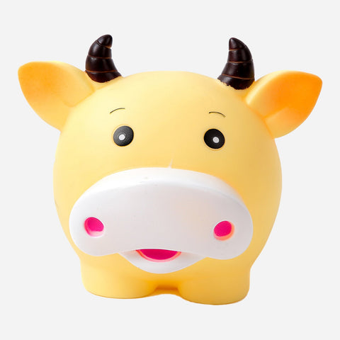 Mini Yellow Ox Coin Bank Toy For Kids