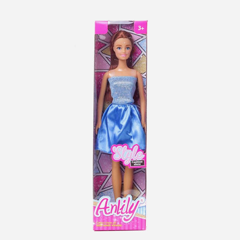 Anlily Fashion Blue Doll Toy For Kids