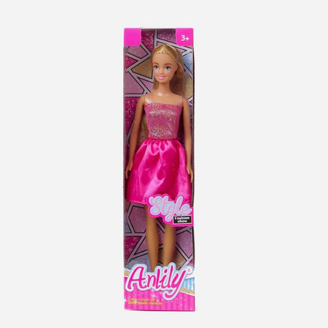 Anlily Fashion Pink Doll Toy For Kids
