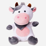 Cow With Gray Scarf Soft Plush For Kids
