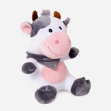Cow With Gray Scarf Soft Plush For Kids