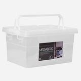 MegaBox Storage Box with Handle (Transparent/Clear) - 20L